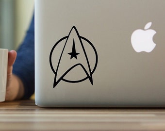 Star Trek Decal, Starfleet Decal, Starfleet Insignia, Trekkie Decal, Starfleet Delta Shield, Starfleet Command, yeti tumbler decal