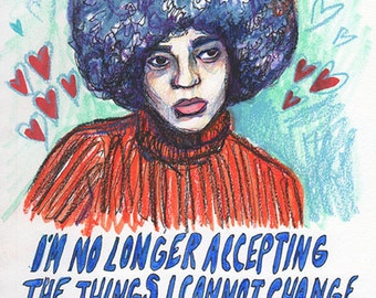 Angela Davis (8"x10" print)
