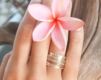 Spinner Ring * Meditation * Spinning * Spin * Anxiety * Anti Stress * Sterling Silver * Copper * Bronze * Jewelry *Hammered * Concave BJS002