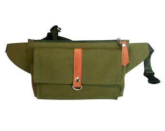 Bum bag olive green/fanny pack/Belt bag/waist bag/crossbody