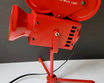 Hollywood Movie Camera Light, Vintage Desk Lamp, Hollywood Studio Light, Student Desk Lamp, Cinema Lamp