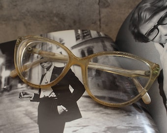 Glitter Vintage Cat Eye Glasses Frame, Vintage Cateye Glasses, Vintage Glasses Frame, Cat Eye Frames, Prescription Glasses