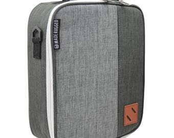 MADE RUGGED Insulated Lunch Bag For Men & Diet Management, Freezer Safe and Collapsible Cooler Lunch Box For Work and School