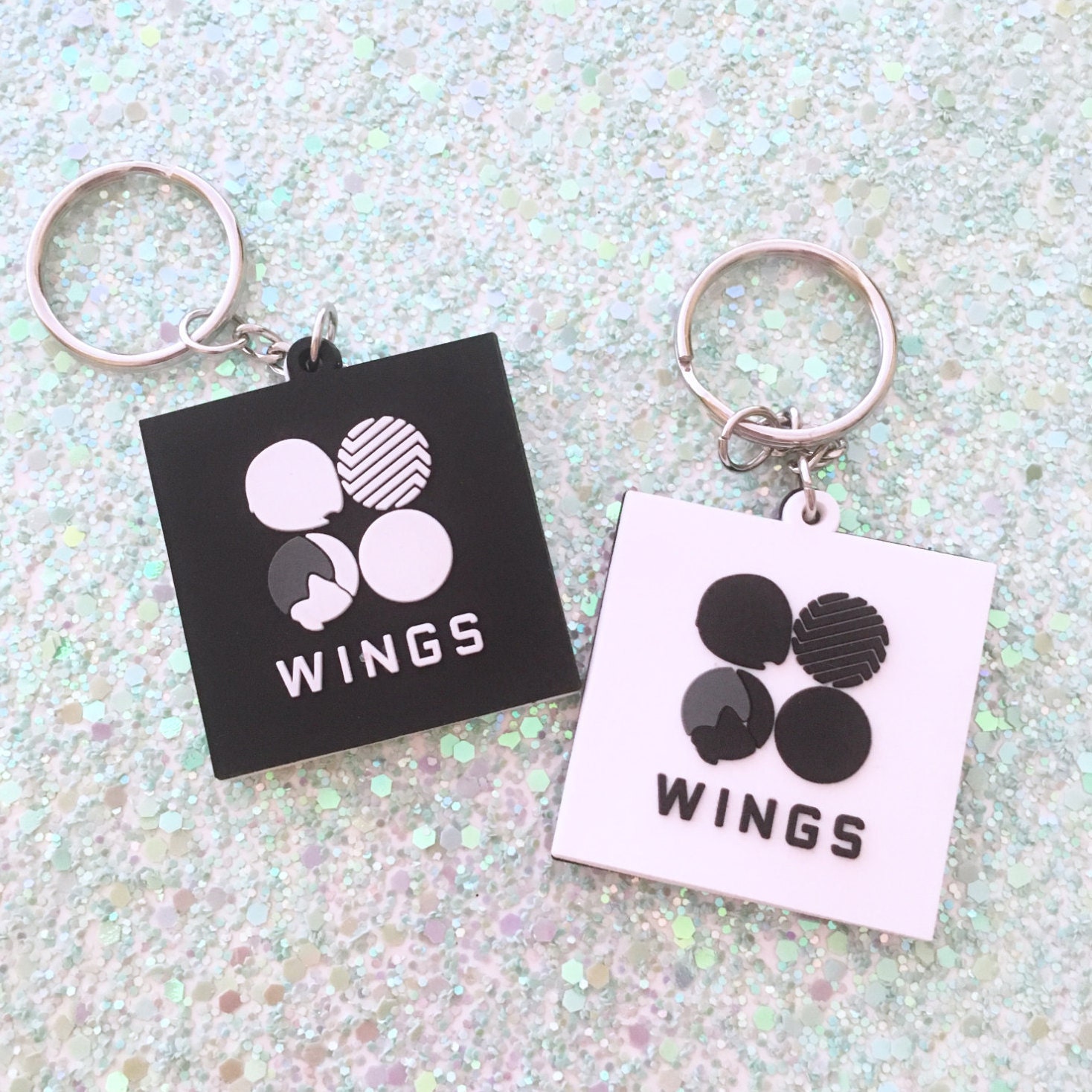 WINGS KEYCHAIN 방탄소년단 BTS Album Rubber Keyring