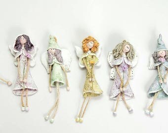 FAIRY JOY - Ceramic sculpture, Unique Ceramic figurine, Angel Guardian, Pocket Toy, Gift for her, Personal Guardian, Clay Figurine, Ceramic