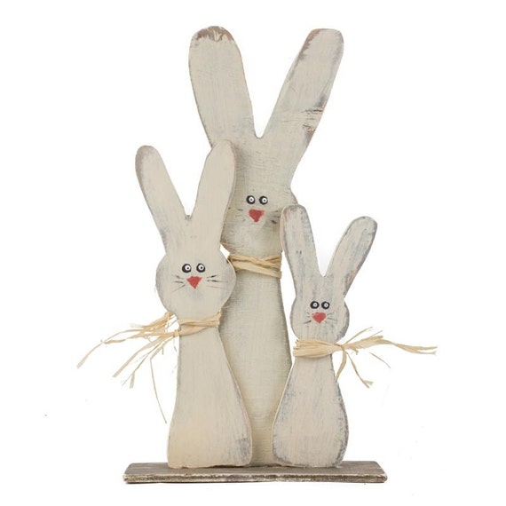 SALE Outdoor Easter bunny Wooden Easter decorations Easter