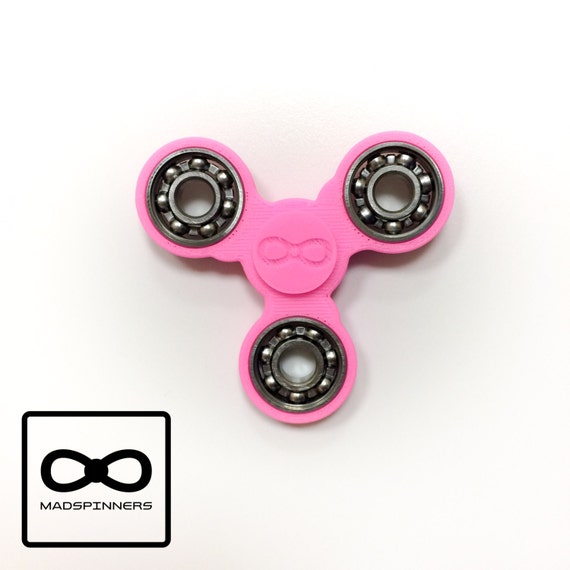 Pink Fidget Spinner Toy - Tri-spinner - Hand Finger - Restless Hand 