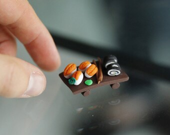 Set sushi miniature - qualité exceptionnelle (fimo)