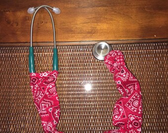 Bandanna pattern stethoscope cover