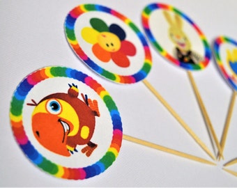 Baby First TV Cupcake Toppers/Food Picks Set of 13