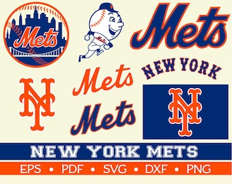 New York Mets Cut Files, SVG Files, Baseball Clipart, Cricut NY Mets Cutting Files, Baseball DXF, Clipart, Instant Download