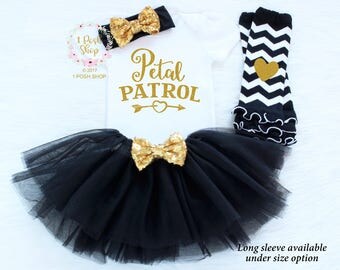 Petal Patrol Shirt, Flower Girl Shirt, Flower Girl Gift, Flower Girl Outfit, Flower Girl Headband, Rehearsal Dinner Gift, Wedding Gift FG3