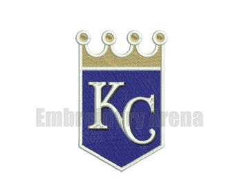 Baseball embroidery design - (KC Royals) - instant DOWNLOAD digital file