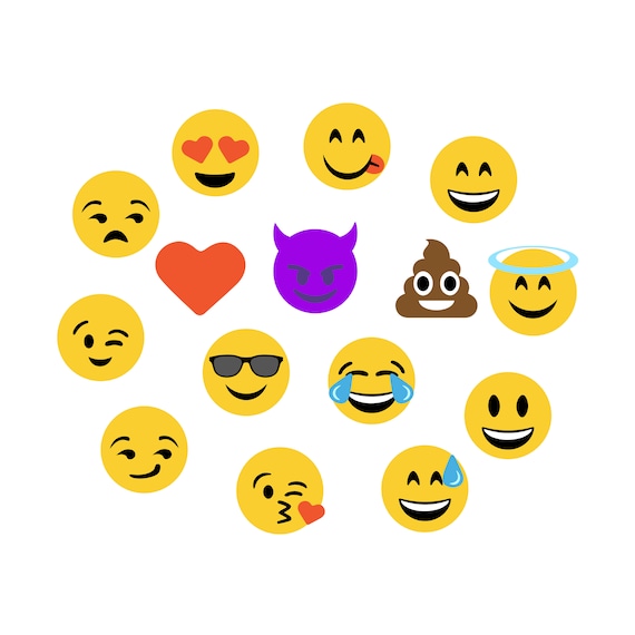 Download Emoji SVG Collection Emoji DXF Emoji Clipart Cutting Cut SVG