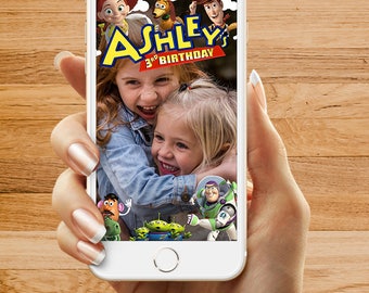 Toy Story Birthday Party Snapchat Geofilter, Happy Birthday Filter, Custom Snapchat Geofilter