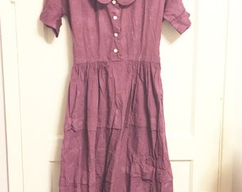 Overdyed vintage dress shabby tattered dress