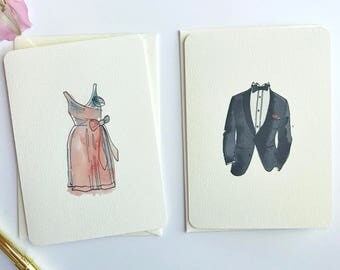 Bridesmaid Thank You Cards and Groomsmen thank you cards - To My Bridesmaid - Thank you bridesmaid - Will you be my Groomsman gifts