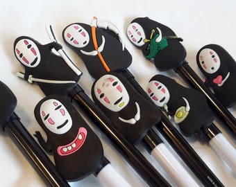 sUPEr Kawaii SPIRITED AWAY Studio Ghibli Hayao Miyazaki Noh Face Gel Pen stationery .50mm My Current Obsession Harajuku fine tip pen