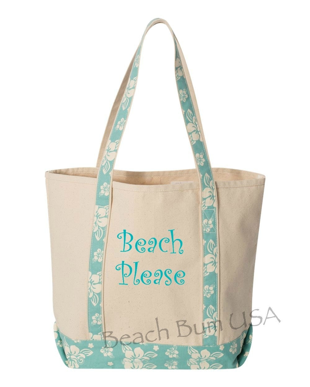 Beach Please Tote Bag Large Canvas Beach Tote