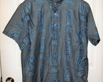 mens blue and black flannel