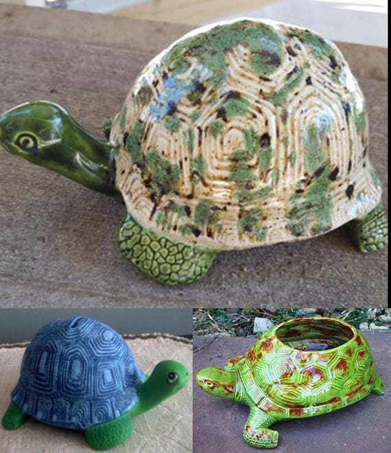 Ready to Paint Ceramic Bisque Turtle Tortoise Can be Plain or