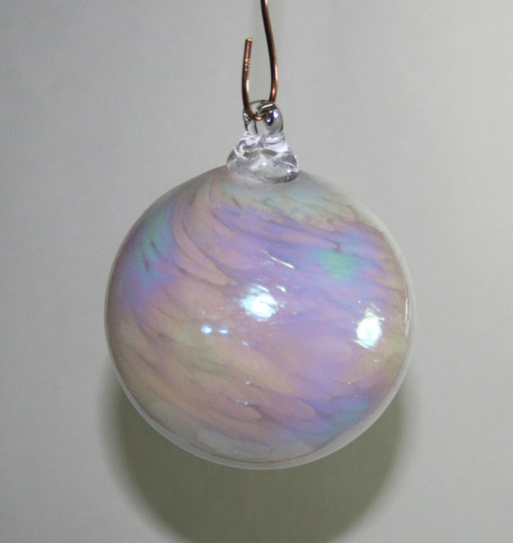 hand blown glass christmas ornament iridescent pearlescent hand blown glass christmas ornament iridescent pearlescent