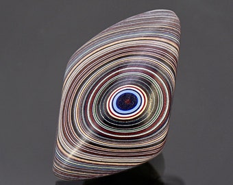Excellent Iris Pattern Fordite Cabochon from St. Louis, MO 10.43 cts.