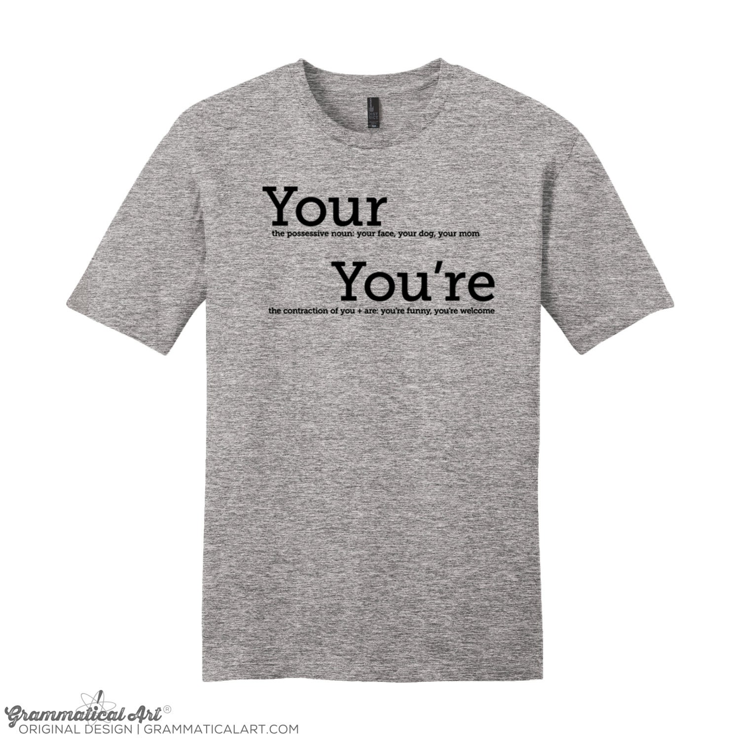 Your You're Grammar Shirt Men's Geek Shirt Funny