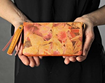 Colourful leather zipper wallet,wallet women,iPhone wallet,leather pouch, zipper pouch,womens wallet,leather purse,leather clutch