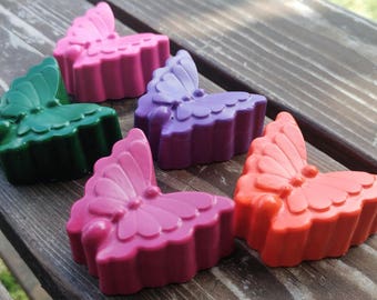 Butterfly Crayons set of 5 - Butterfly Party Favors - Butterfly Party - Garden Party