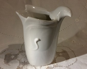Dansk International White Dove Vase Gunnar Cyren Vintage