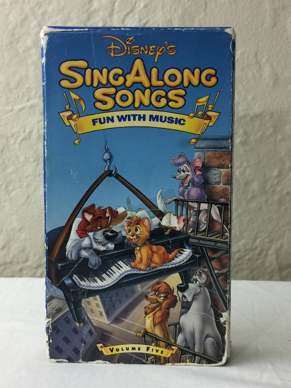 Disney Fun With Music Volume Five Sing Along Songs VHS Tape