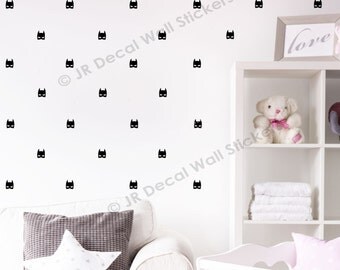Set of 30 Batman Mask wall stickers Removable Vinyl Art Batman Decal Super Hero Mask jrd-nr-20
