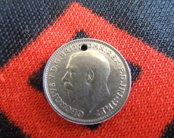 925 Silver 1919 Great Britain 3 Pence Charm Coin for Bracelet from Charmhuntress 04489