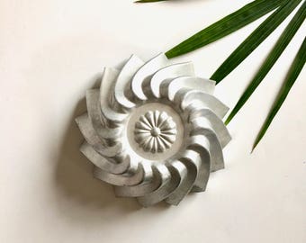 Vintage Mold - Aluminum, Fluted, Jello Mold - Vintage Bakeware - Kitchen Decor