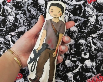 Glenn Rhee- The Walking Dead inspired cartoon, cuddly, fabric, doll, plushie, plush, collectible, TV show, comic book, character