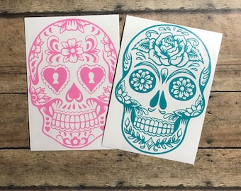 sugar skull decal / sugar skull / day of the dead / skull / skeleton / day / dead /