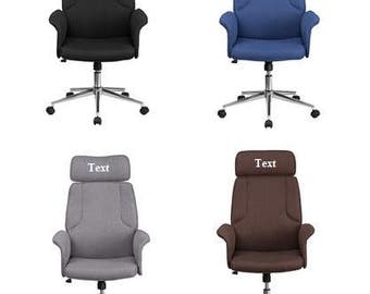 Custom Office Chair - Personalized Embroidered Chair