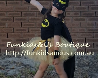 Batman Cape ,mask and Arm band - Batman super hero set