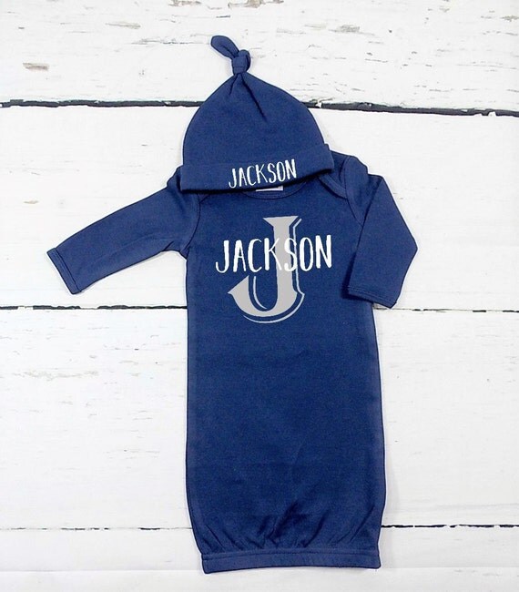 monogrammed gowns for newborns