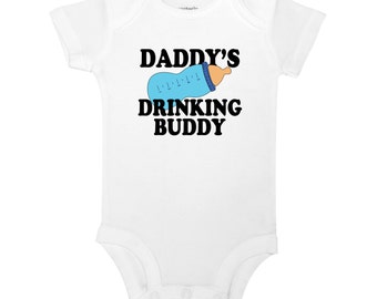 daddy's drinking buddy baby shirt