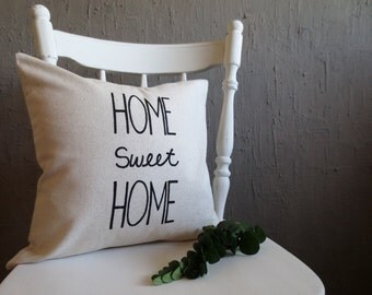 Throw Pillow - Home Sweet Home Pillow Cover, Cushion Cover, Pillow Covers, Home Decor, Home Pillow, Promise Gifts, New Home Decor, Farmouse