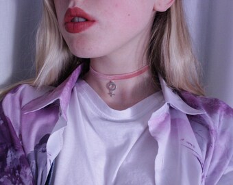 feminism / velvet choker