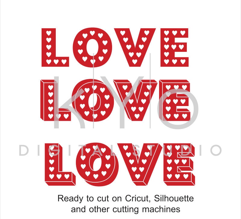 Download Love SVG cut files Love heart SVG Valentines day SVG Love