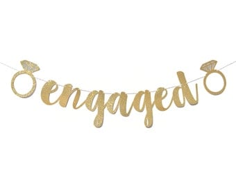 Engagement Party Decorations | Engaged Banner | Engagement Party Ideas | Engagement Party Decor | Engagement Party Sign | Engagement Banner