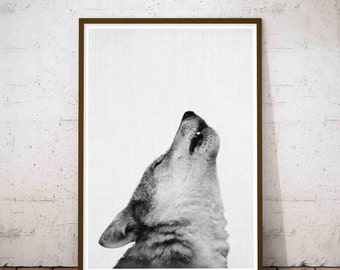 Wolf Print, Minimalist Art Large, Safari Nursery Set, Nursery Safari Print, Wilderness Nursery, Print Set Woodland, Woodland Animals Set