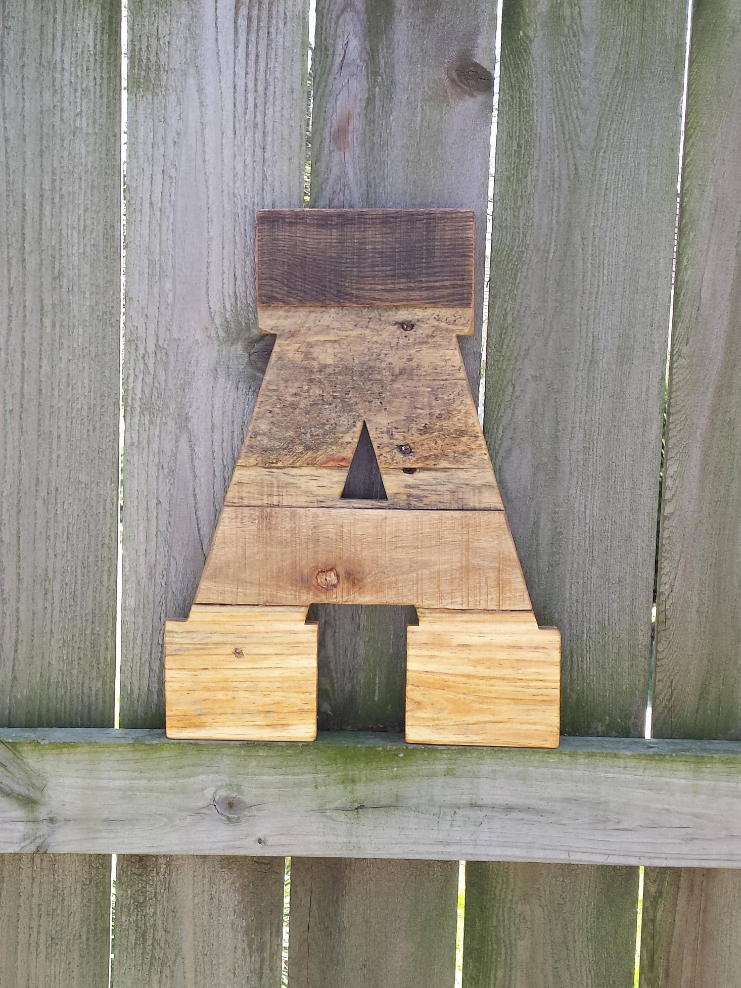 Rustic wood letter rustic home decor large wooden letter