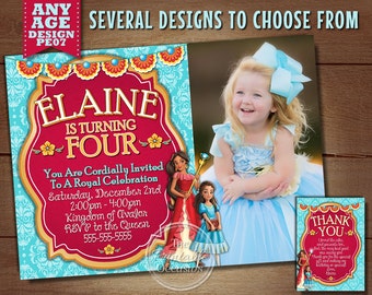 Princess Elena Invitations, Elena of Avalor Birthday Invitations, Elena Invitations, Printable Elena of Avalor Invitation, Elena Birthday