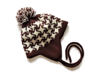 Baby knit hat baby wool hat baby hat kids hat kids wool hat childrens knit hat baby boy hat baby girl hat newborn hat baby brown hat wool