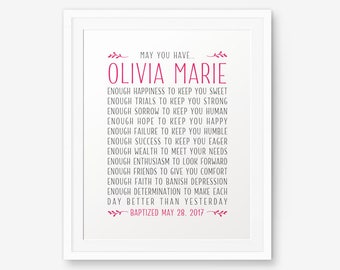 Irish Baptism Personalized Printable, Boy Baptism Gift, Girl Baptism Gift, Irish Blessing, Irish Prayer. Irish Baptism